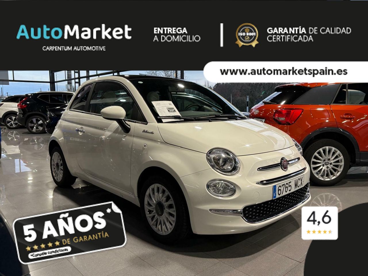 Fiat 500 MONOT	MONOTRIM 1.0 HYBRID 51KW (70 CV) LLANTAS DE ALEACIÓN DE 38CM (15