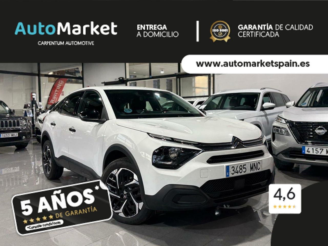 Citroën C4 PURETECH 130 S&S 6V YOU GRIS PLATINO (METALIZADO)	TELA MEANWHILE NEGRO - Foto 2