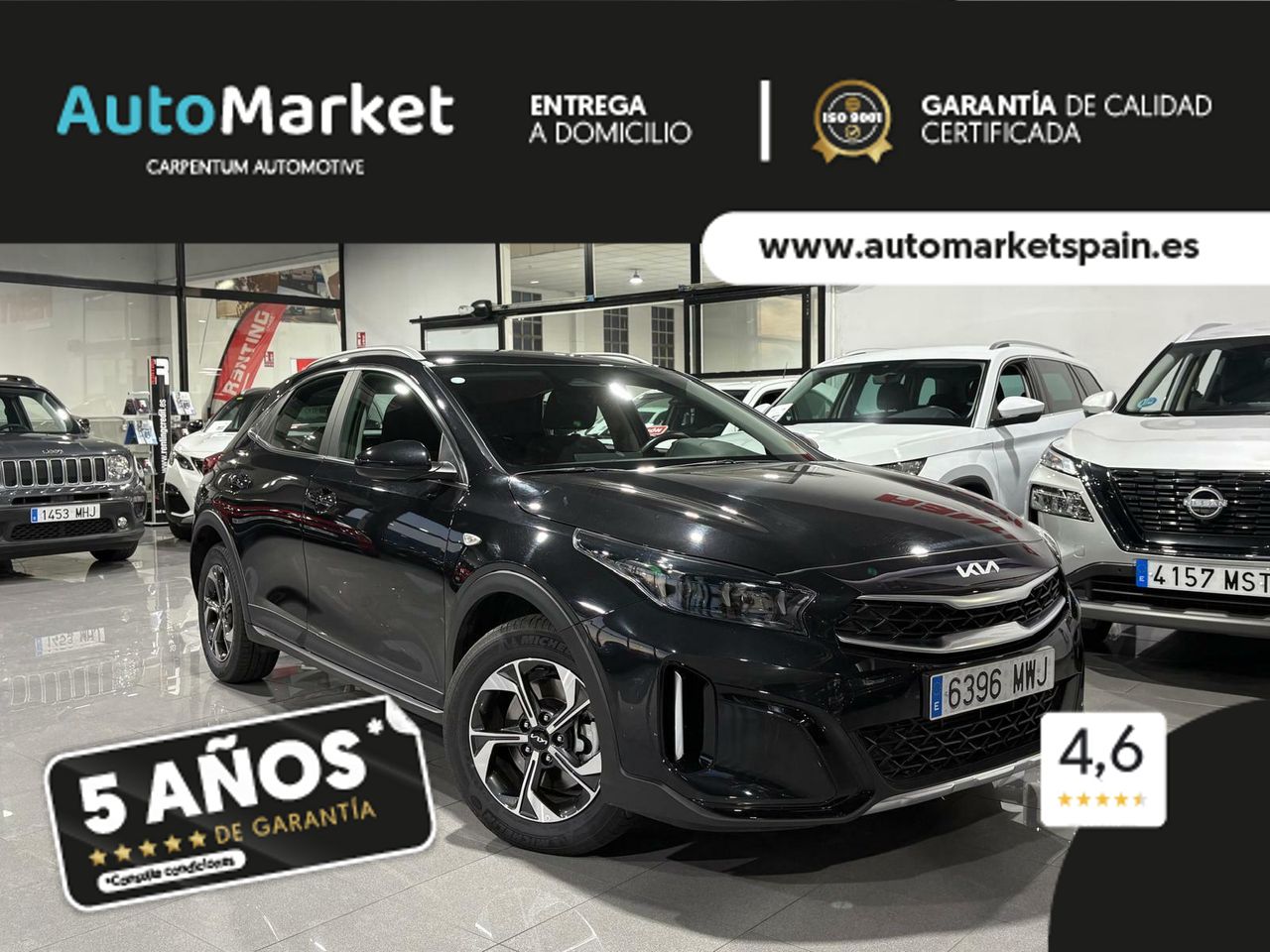 Kia XCeed 1.0 T-GDI BUSINESS 74KW 100CV BLACK PEARL (METALIZADO)	TELA NEGRA - Foto 2