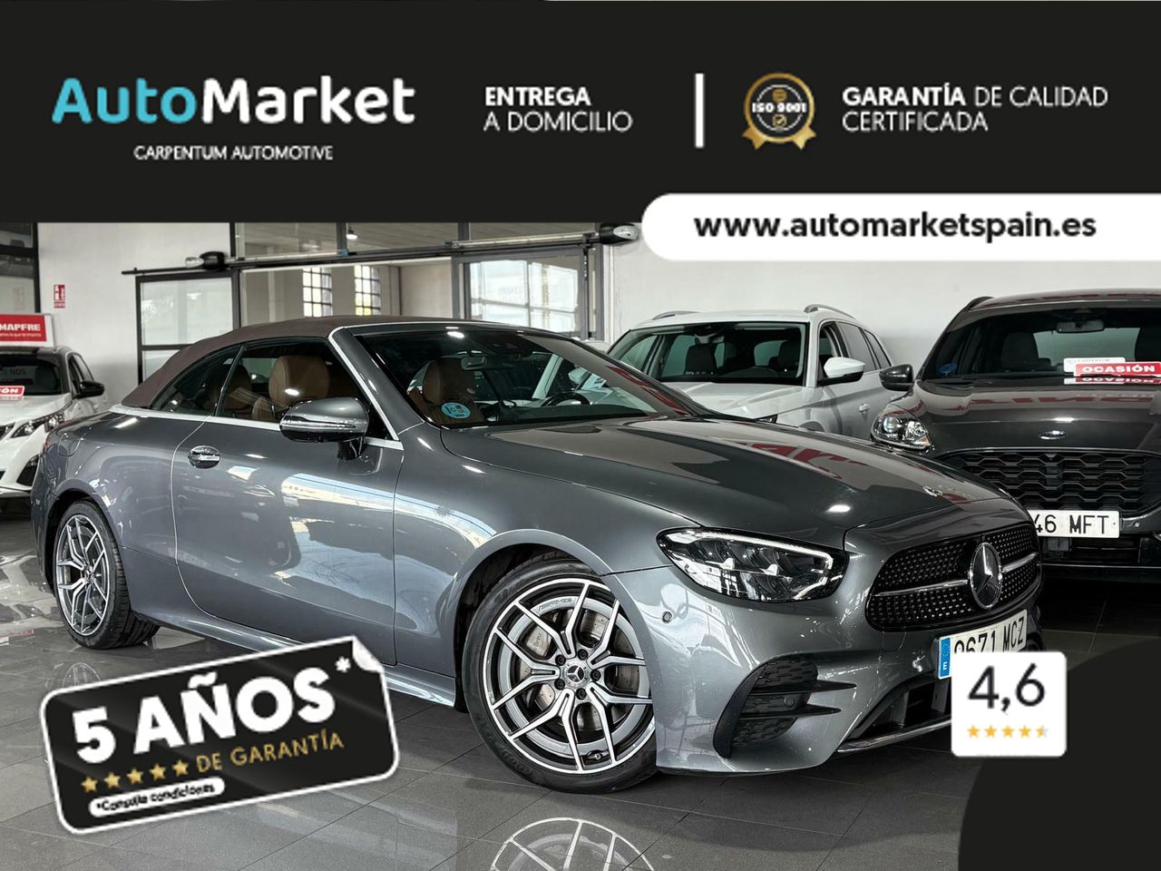 Mercedes Clase E CABRIO E 220 D PAQUETE ADVANTAGE^PAQUETE PREMIUM^PAQUETE PREMIUM PLUS^ - Foto 2