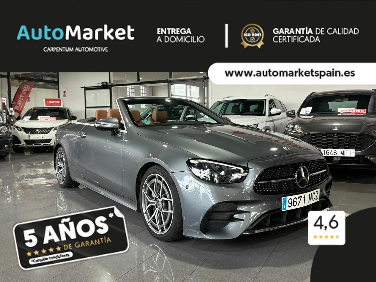 Mercedes Clase E CABRIO E 220 D PAQUETE ADVANTAGE^PAQUETE PREMIUM^PAQUETE PREMIUM PLUS^ - Foto 2