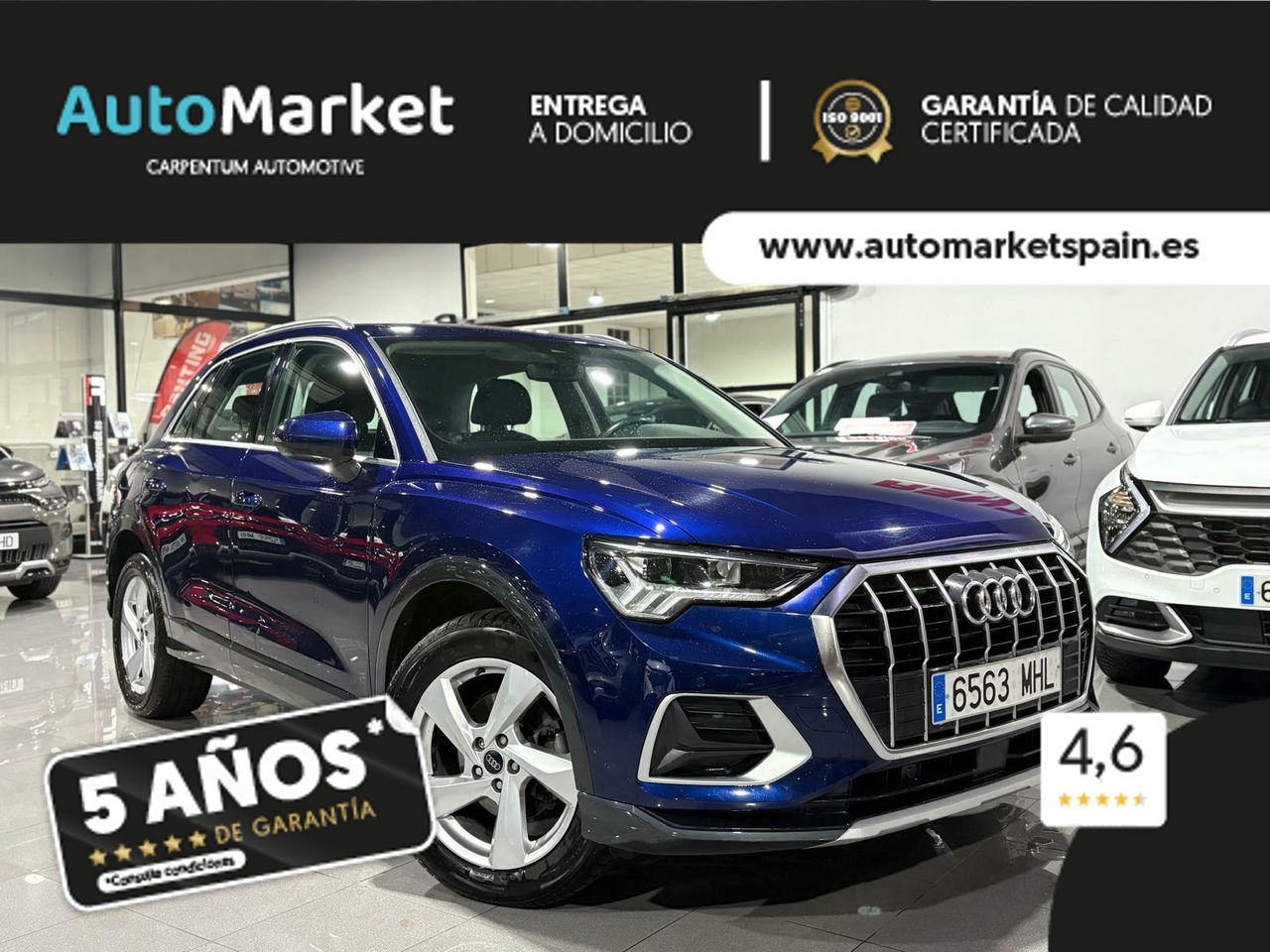 Audi Q3 ADVANCED 35 TDI 110KW (150CV) S TRONIC AZUL NAVARRA (METALIZADA - Foto 2