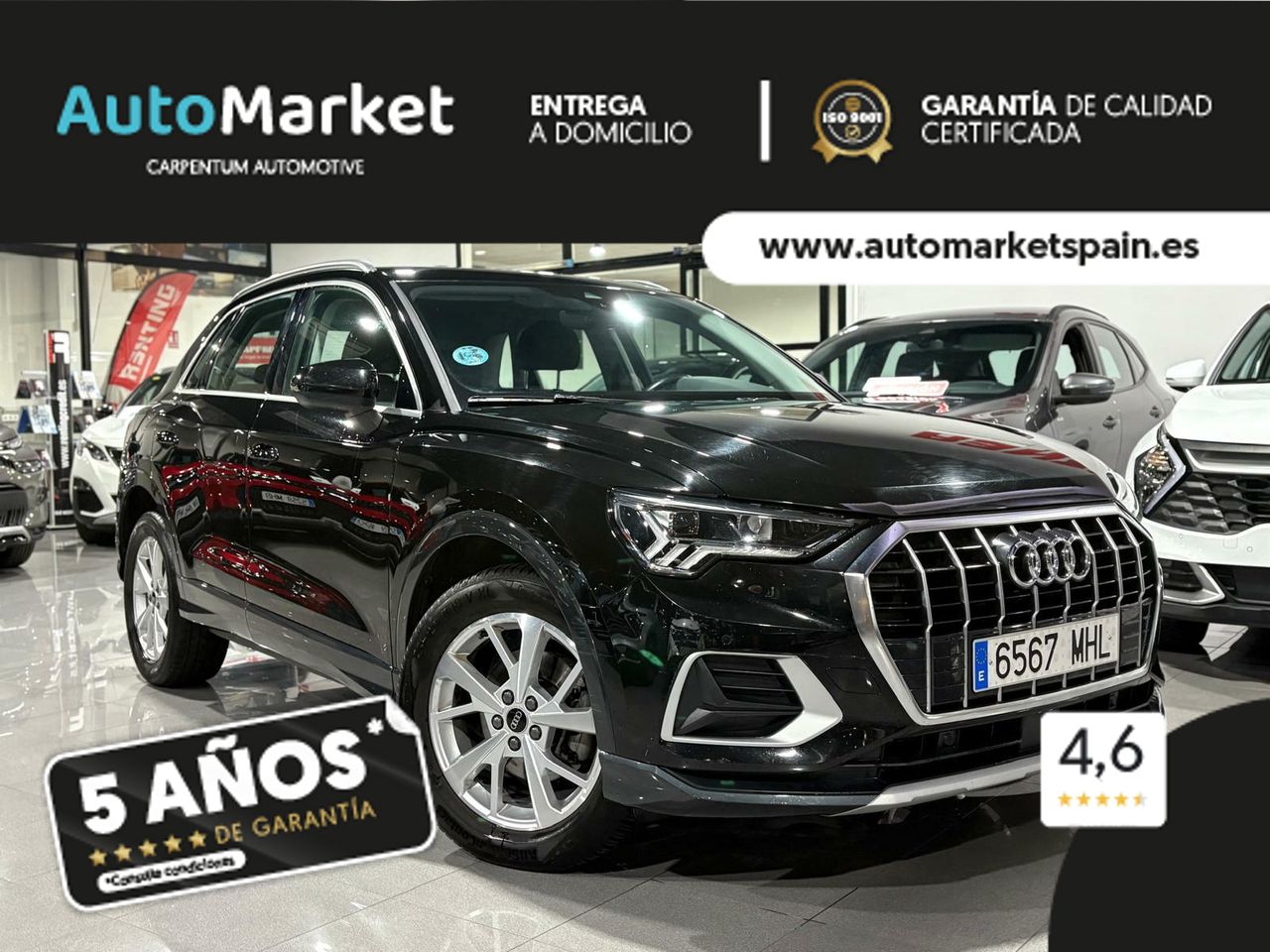 Audi Q3 ADVANCED 35 TDI 110KW (150CV) S TRONIC NEGRO MITOS (METALIZADO) - Foto 2