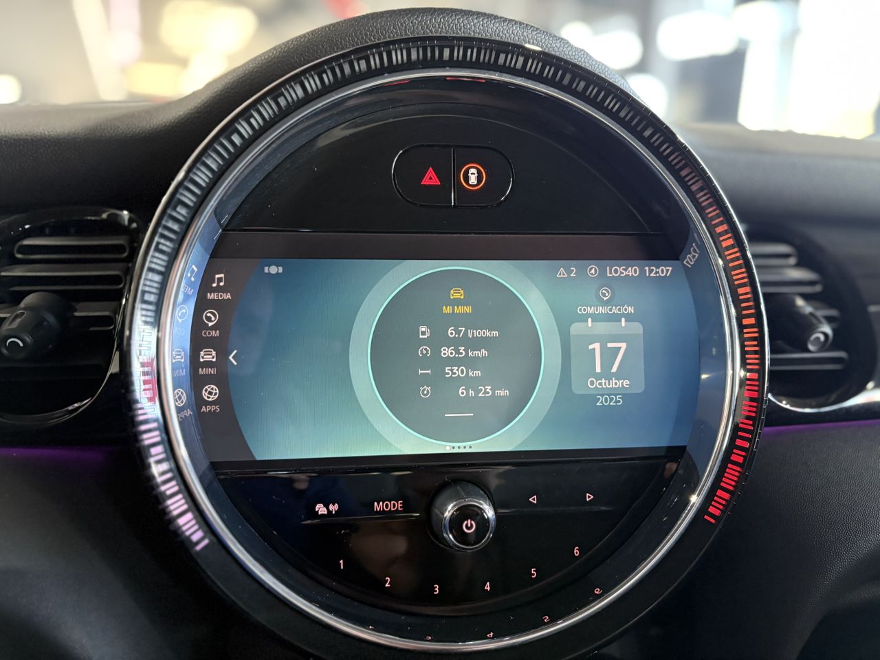 MINI Cooper COOPER 5 PUERTAS ENIGMATIC BLACK METALIZADA	TELA FIREWORK CARBON BLACK - Foto 2