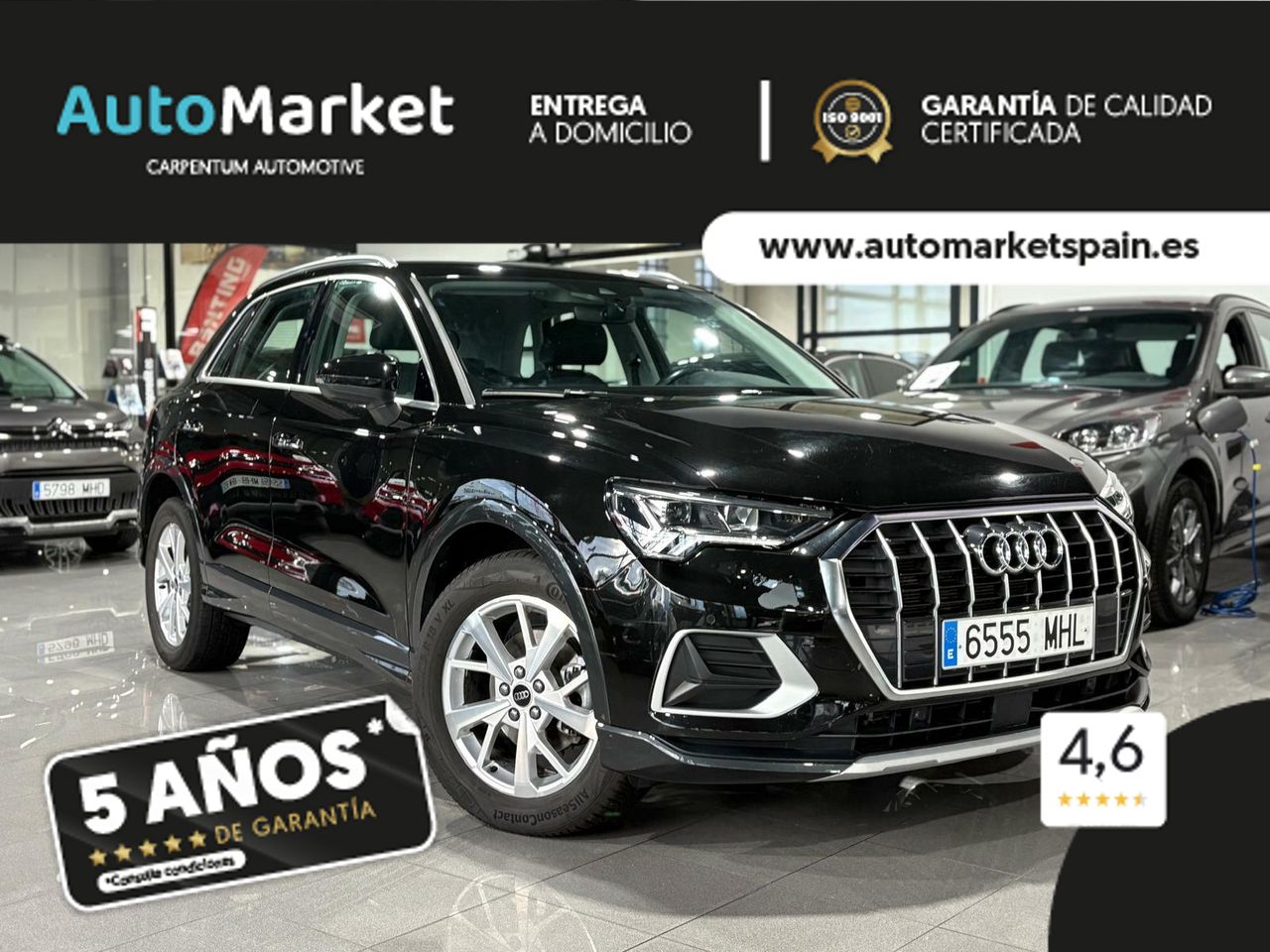 Audi Q3 ADVANCED 35 TFSI 110KW (150CV) S TRONIC NEGRO MITOS (METALIZADO) - Foto 2