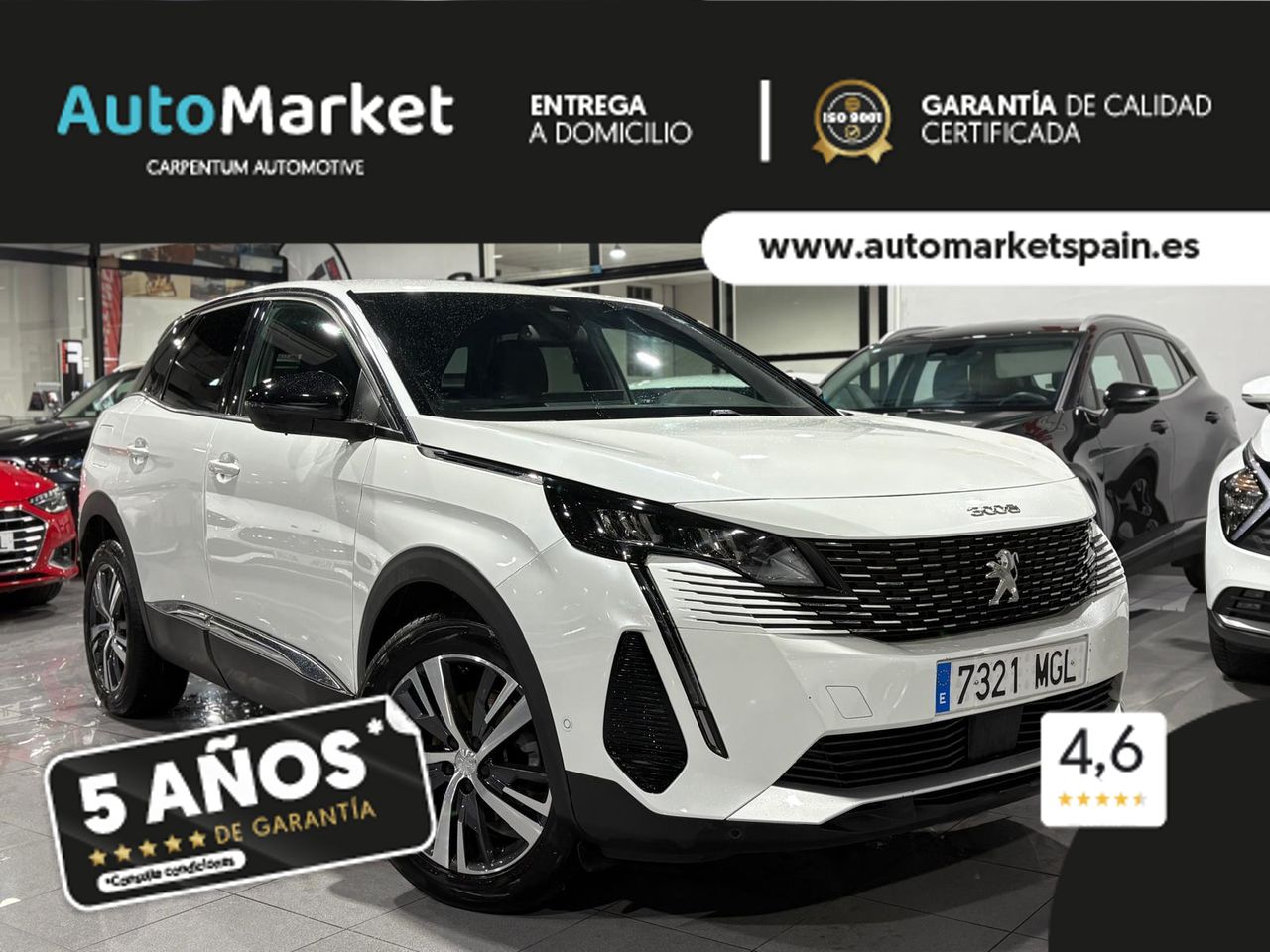 Peugeot 3008 1.2 PURETECH 96KW S&S ALLURE PACK FAROS TRASEROS FASE 1 - Foto 2