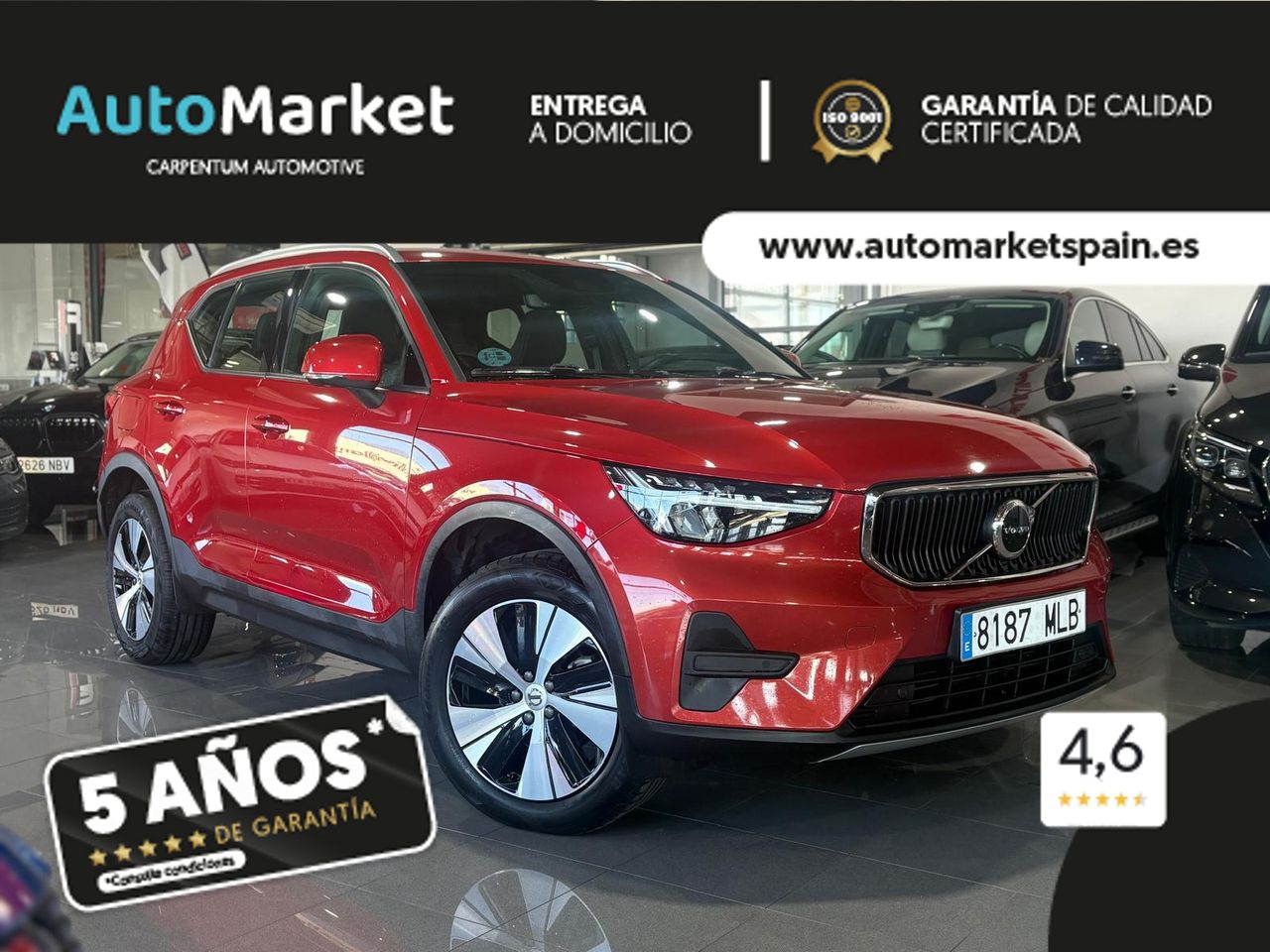 Volvo XC40 1.5 T2 Core Auto ROJO FUSION - Foto 2