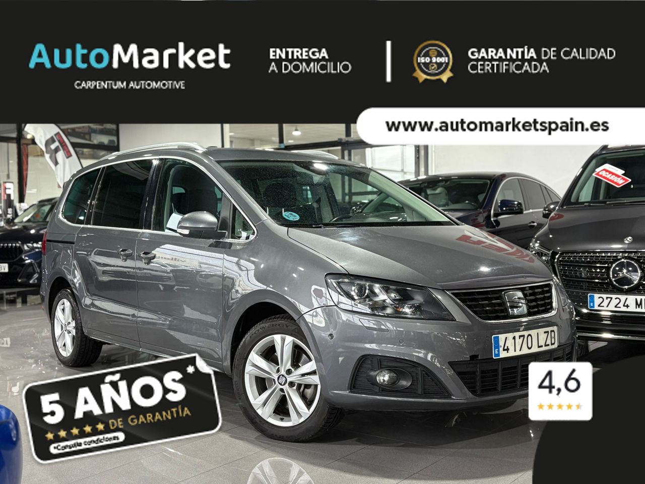 Seat Alhambra EXLGO	1.4 TSI 110KW DSG S/S EXCELLEN GO PUERTAS ELECTRICAS - Foto 2