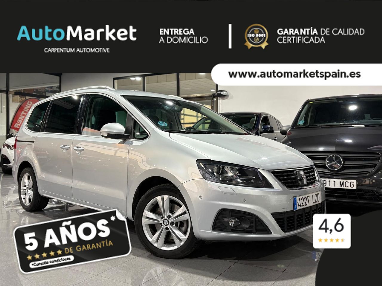Seat Alhambra EXLGO	1.4 TSI 110KW DSG S/S EXCELLEN GO PUERTAS ELECTRICAS - Foto 2