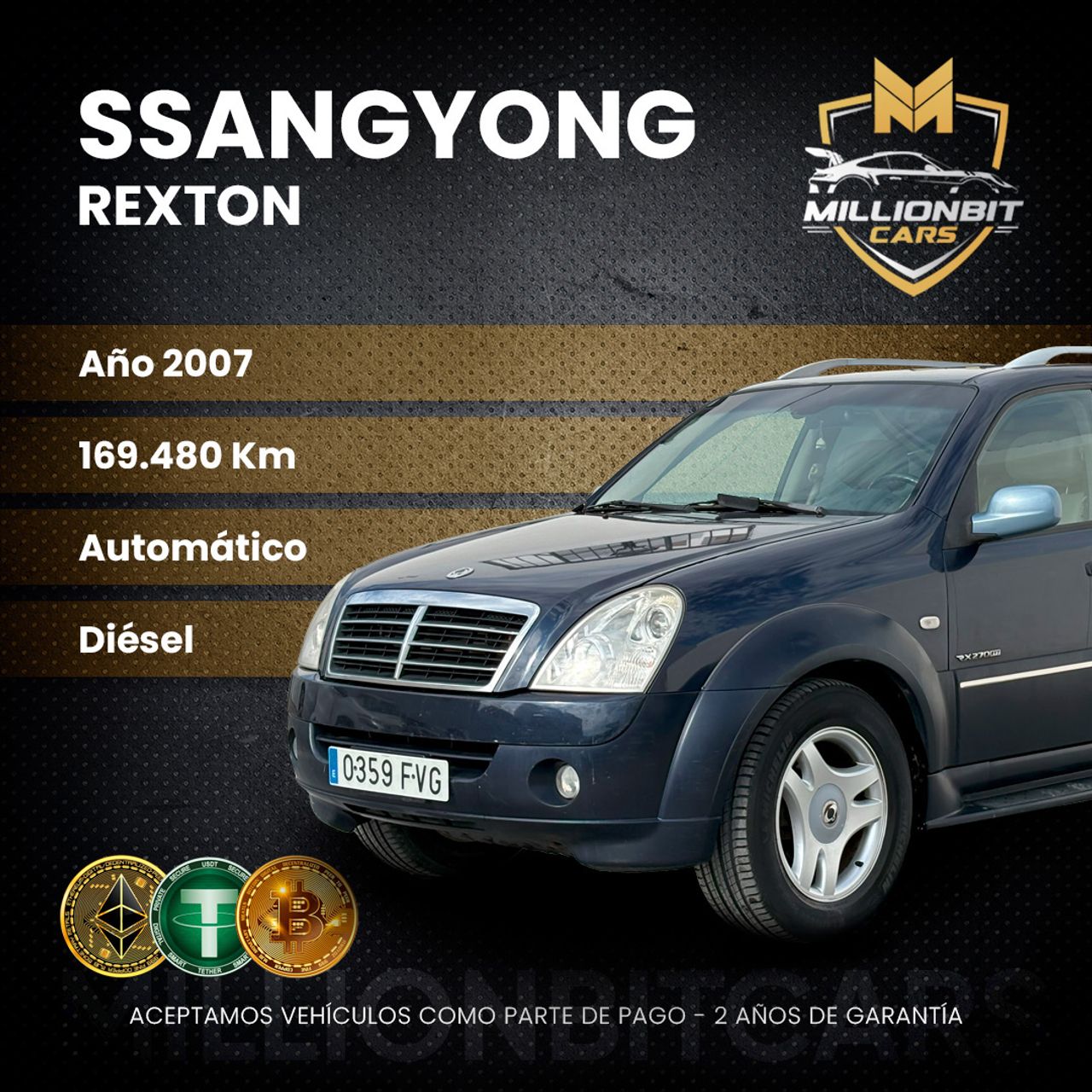 Ssangyong tivoli 5 puertas  de segunda mano - ssangyong rexton 2007 /