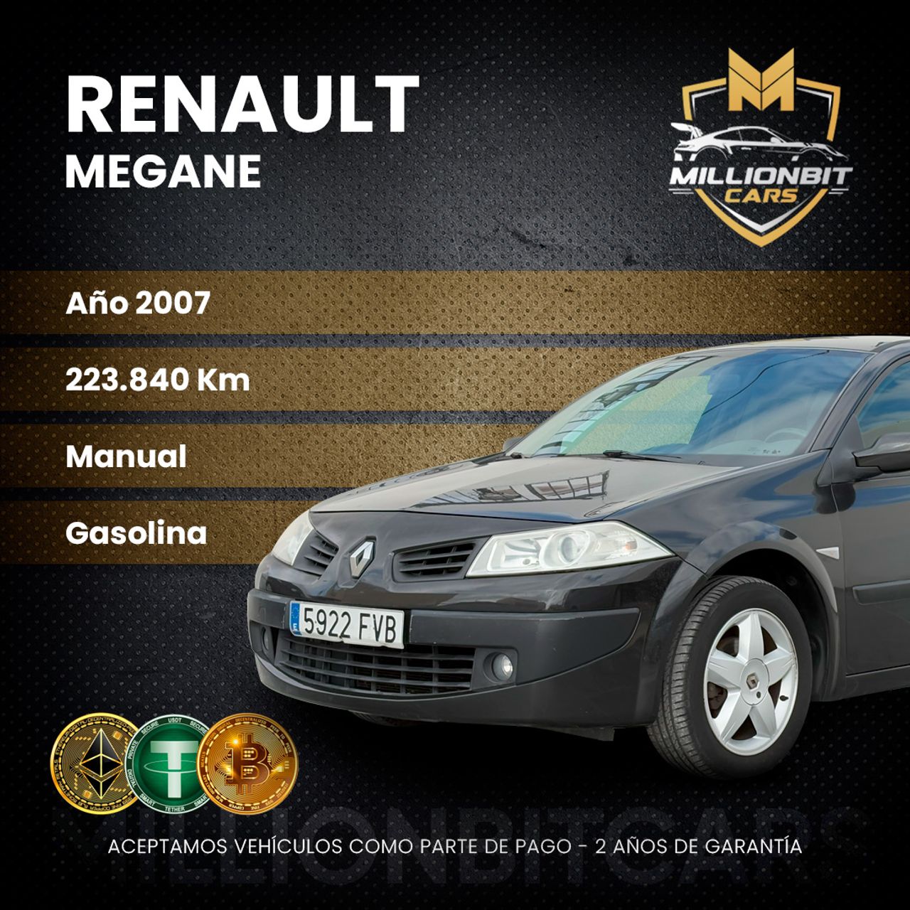 Renault clio 2021 gasolina  de segunda mano - renault megane 2007 /