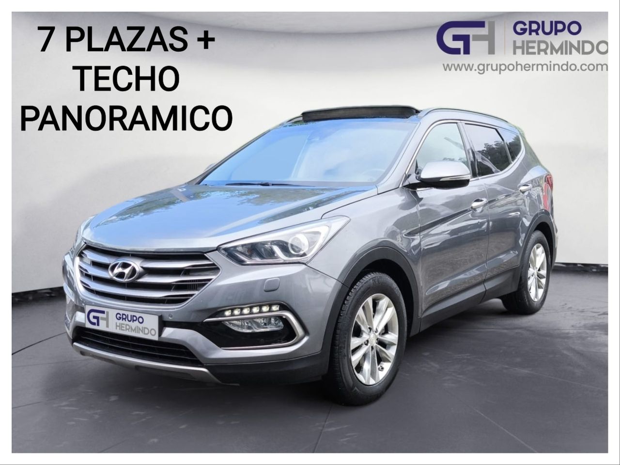 Hyundai Santa Fe 2.2 CRDI TECNO AUTO 4X2  200 CV  7 PLAZAS+TECHO PANORAMICO  - Foto 2