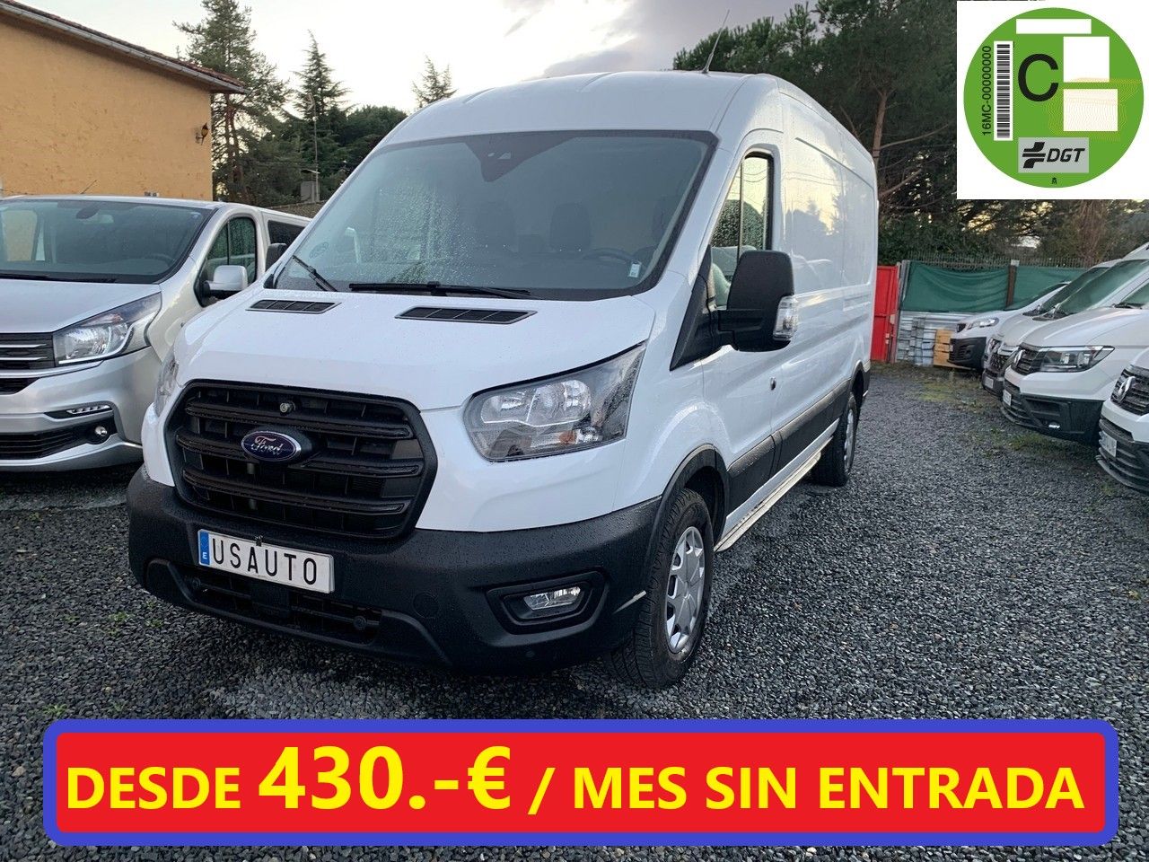 Ford transit furgon blanco  de segunda mano - ford transit  furgon 2023 /
