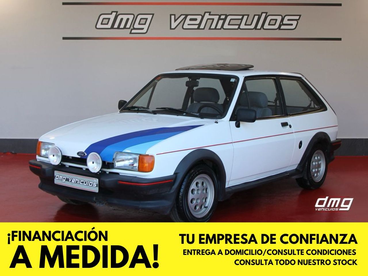 Ford fiesta blanco  de segunda mano - ford fiesta 1986 /