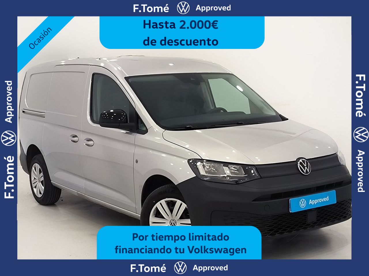 Volkswagen Caddy cargo maxi 2.0 tdi 102 cv *** SEMINUEVO*** - Foto 2
