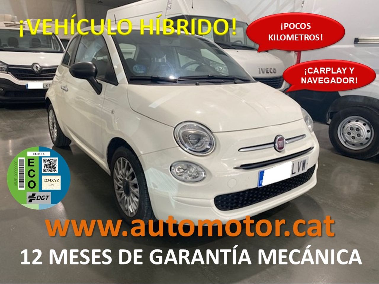 Fiat 500 2018 69cv  de segunda mano - fiat 500 2022 /
