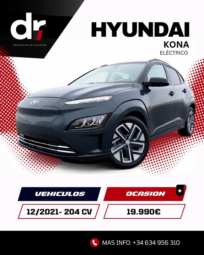 Hyundai Kona Eléctrico 150 kW (204 CV) 64 kWh Tecno
