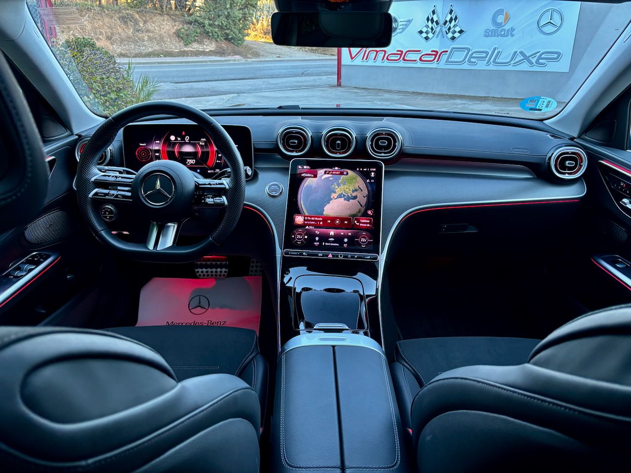 Mercedes Clase C 220D 9G AMG LINE TECHO PANORAMICO - Foto 16