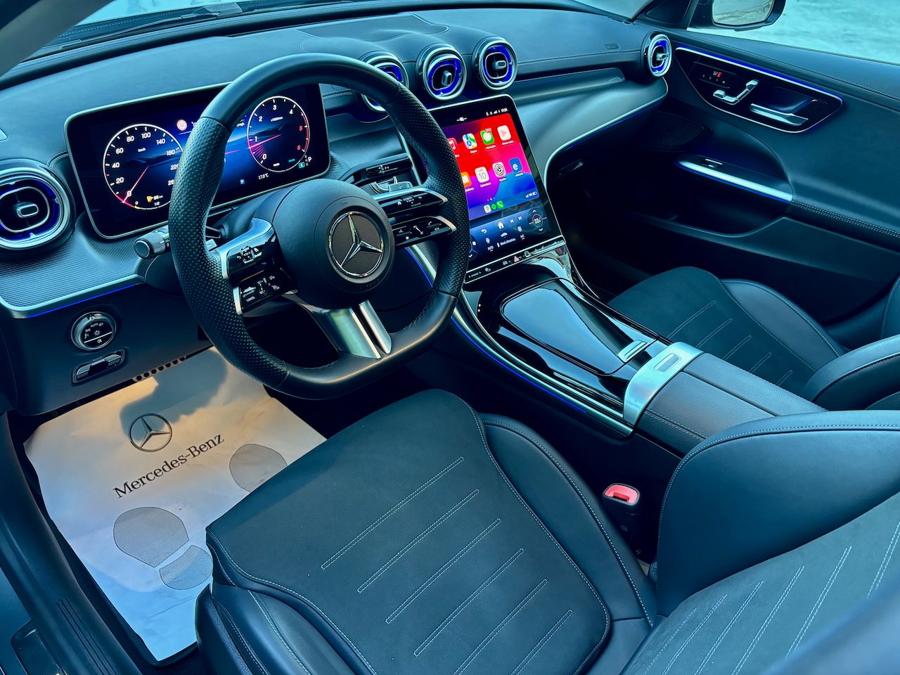 Mercedes Clase C 220D 9G AMG LINE TECHO PANORAMICO - Foto 21