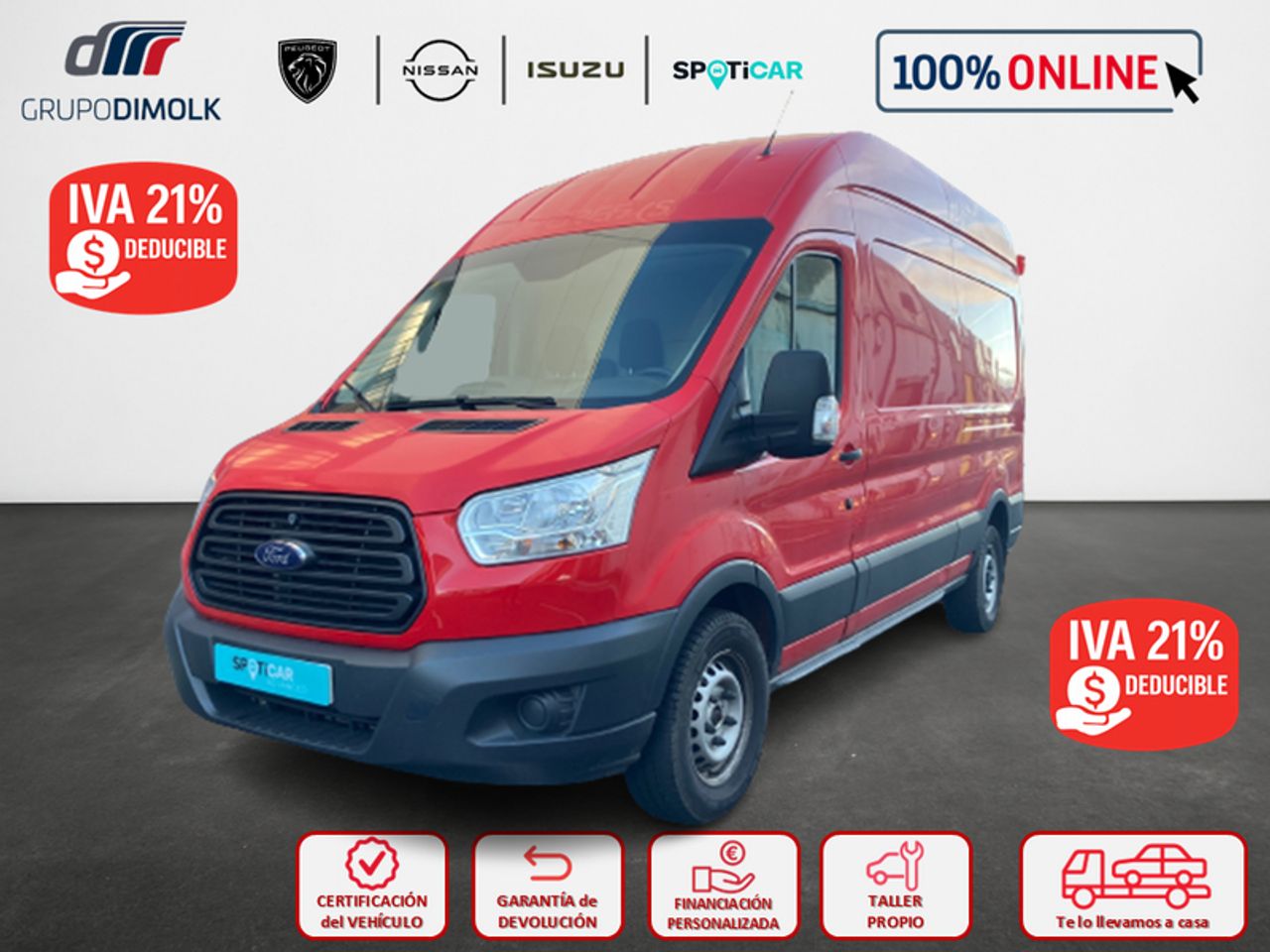 Ford Transit 350 100cv L3H2 Van Trend Delantera