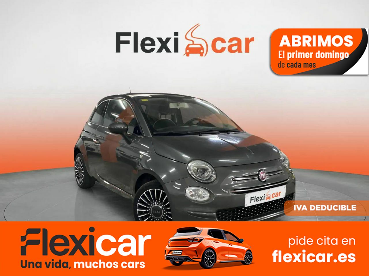 Fiat 500 2018 gris  de segunda mano - fiat 500 2018 /
