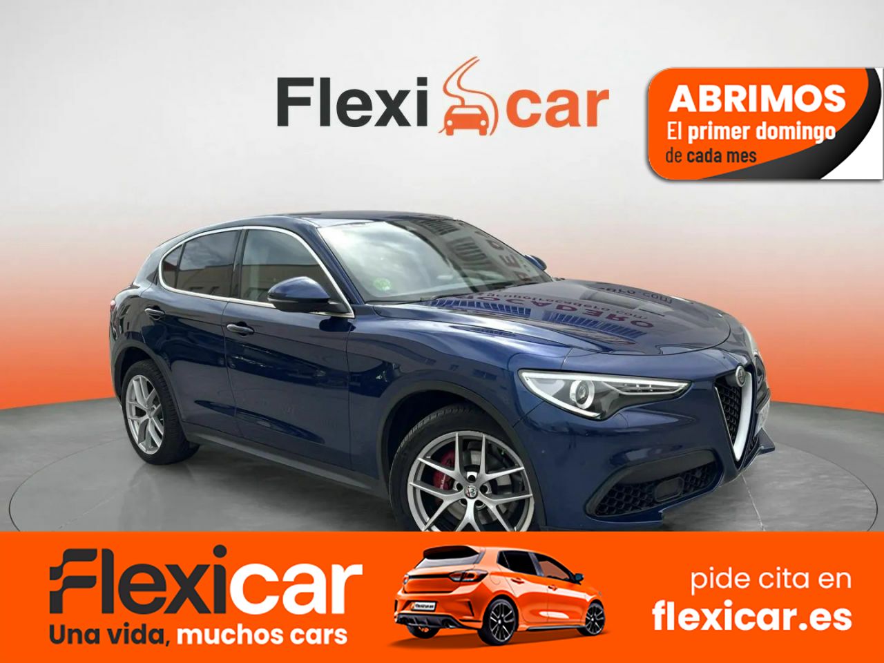 Coche pinto violeta  de segunda mano - alfa romeo stelvio 2017 /