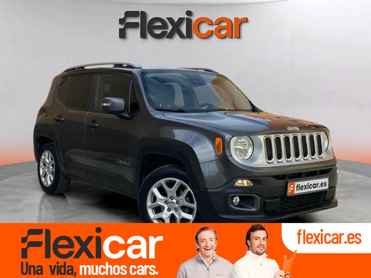 Jeep renegade gris 5 puertas  de segunda mano - jeep renegade 2017 /