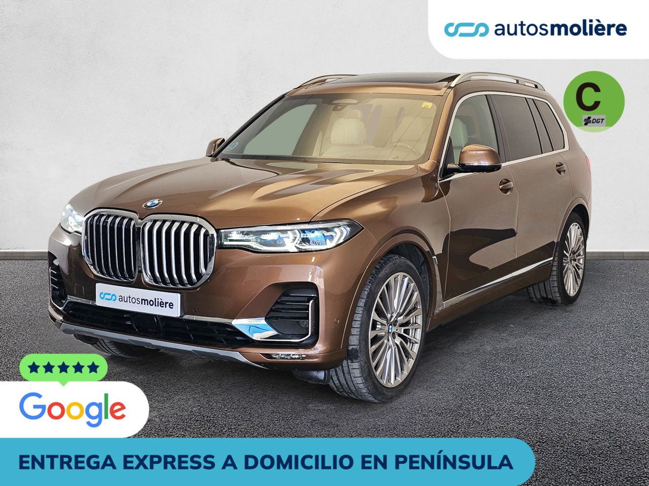 Sillon cuero marron  de segunda mano - bmw x7 2020 /