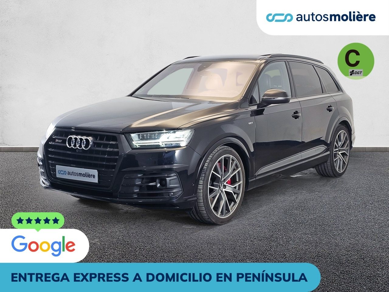 Automovil automatico negro  de segunda mano - audi sq7 2017 /