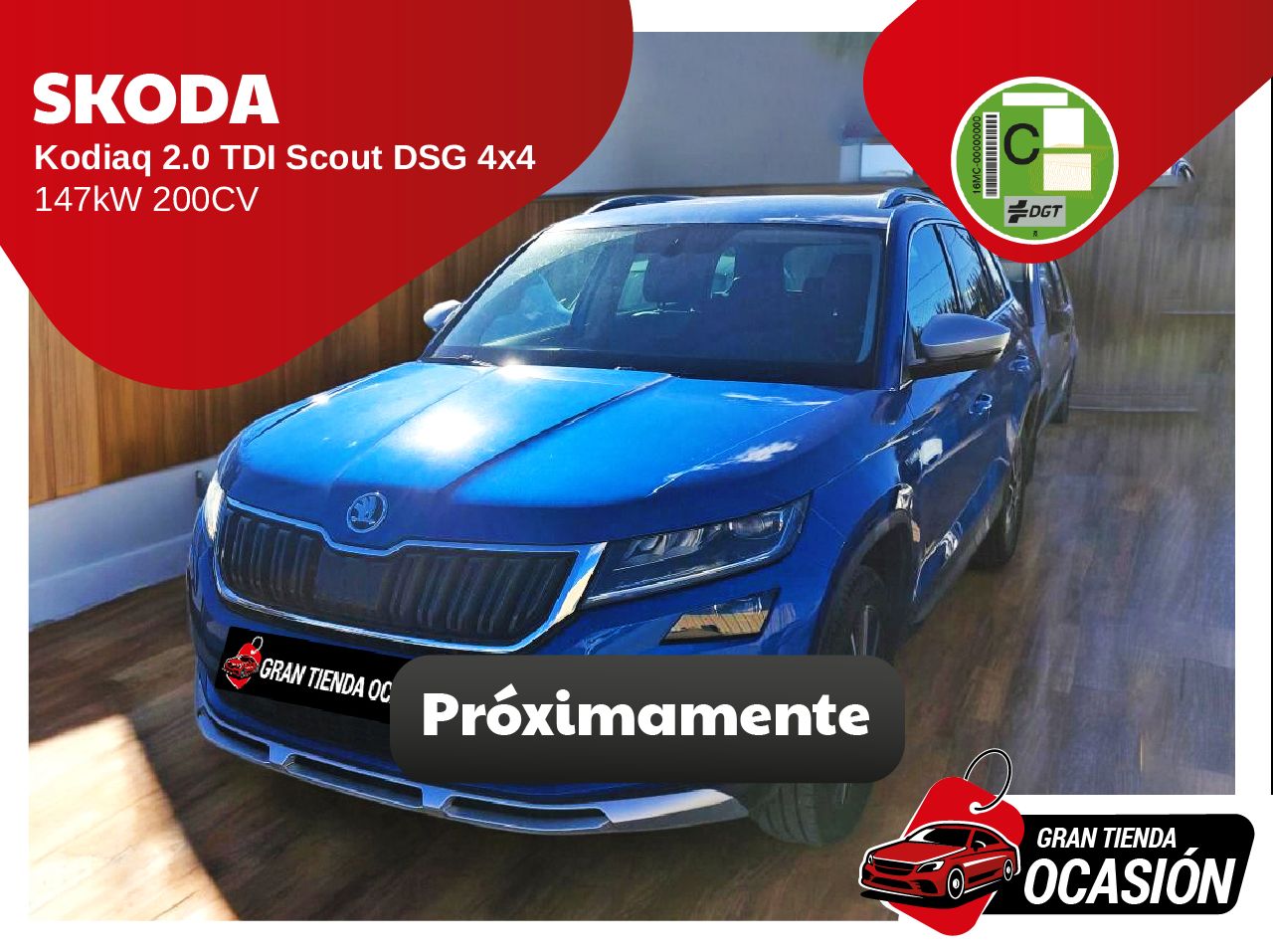 Skoda kodiaq diesel 200cv  de segunda mano - skoda kodiaq 2020 /