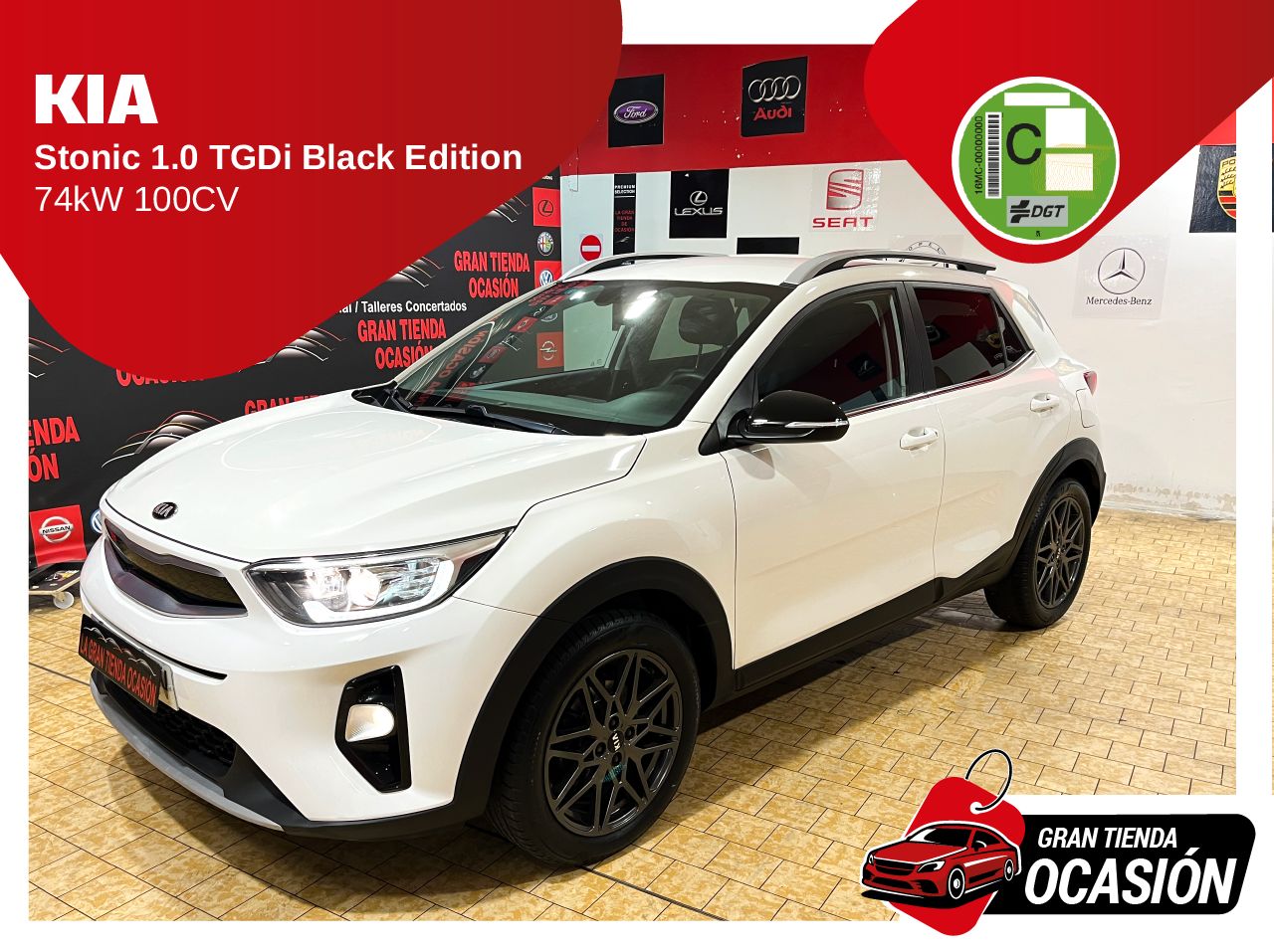 Kia stonic blanco 5 puertas  de segunda mano - kia stonic 2020 /