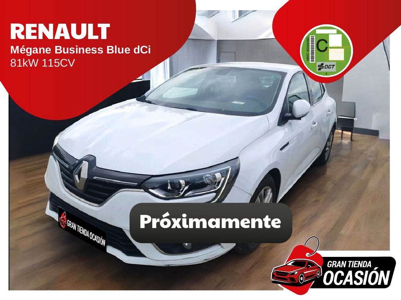 Renault megane blanco  de segunda mano - renault megane 2019 /