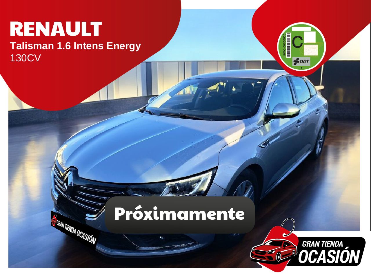 Renault kadjar gris claro  de segunda mano - renault talisman 2016 /