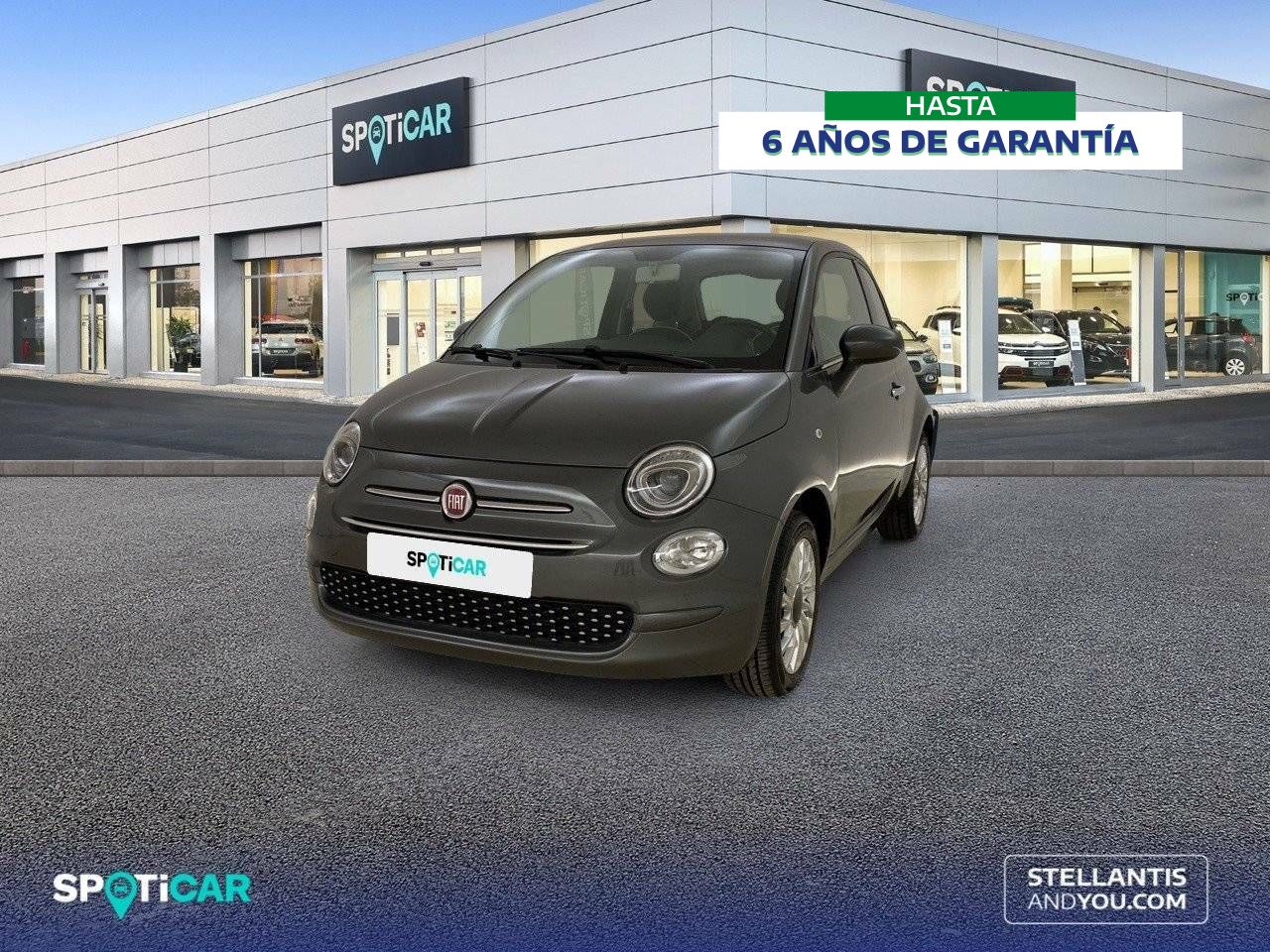 Fiat 500 2018 gris  de segunda mano - fiat 500 2019 /