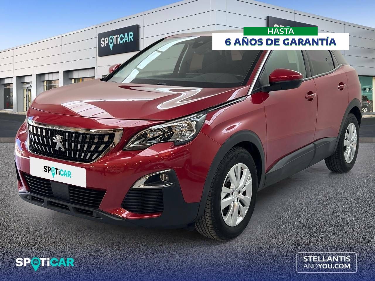 Peugeot 3008 2019 de color rojo  de segunda mano - peugeot 3008 2018 /
