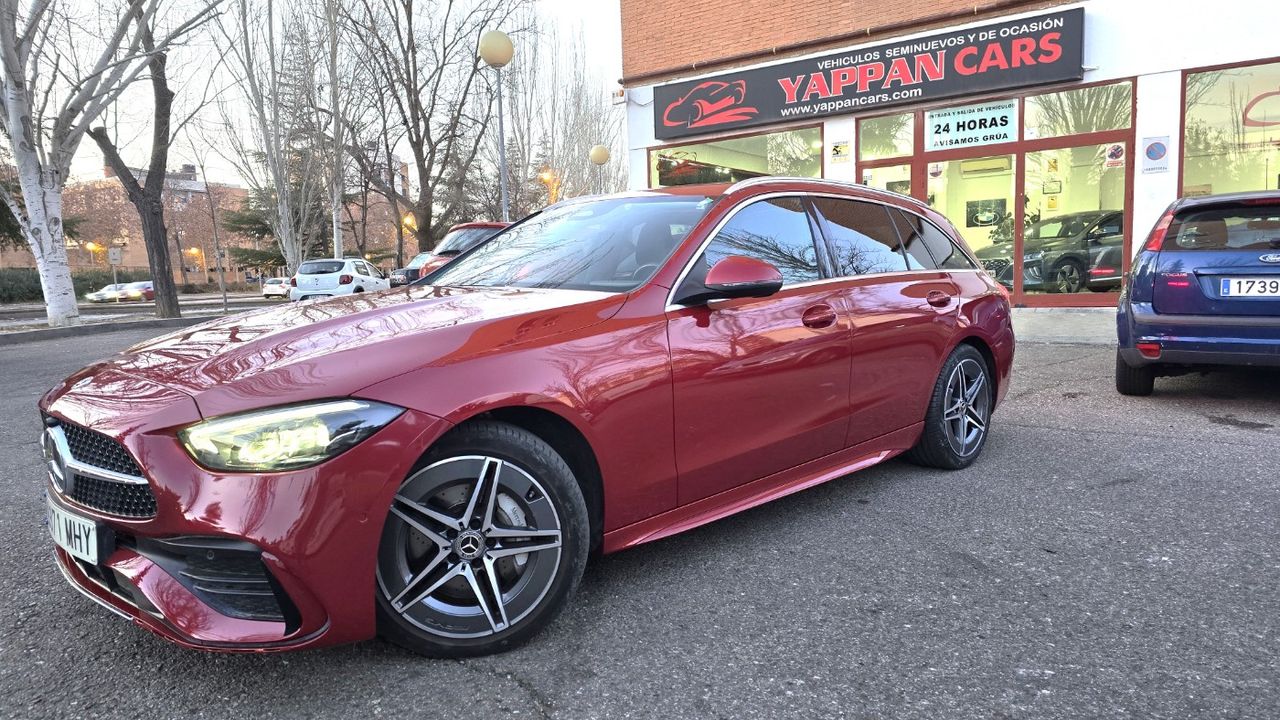 Mercedes clase c rojo automatico 2022  de segunda mano - mercedes clase c 2023 /