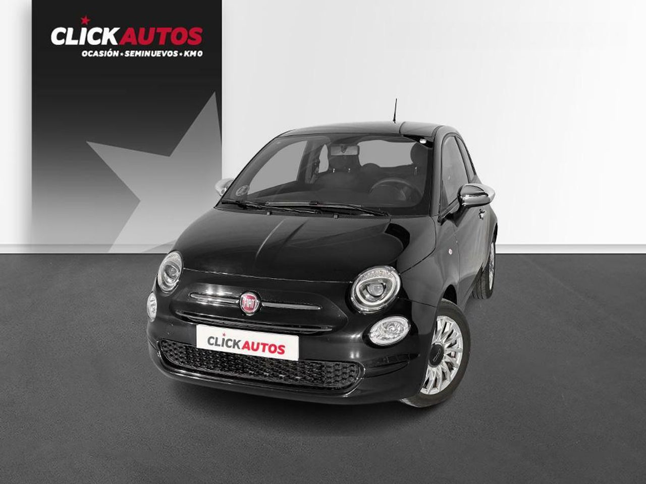 Coche hibrido con asientos calefactados  de segunda mano - fiat 500 2023 /