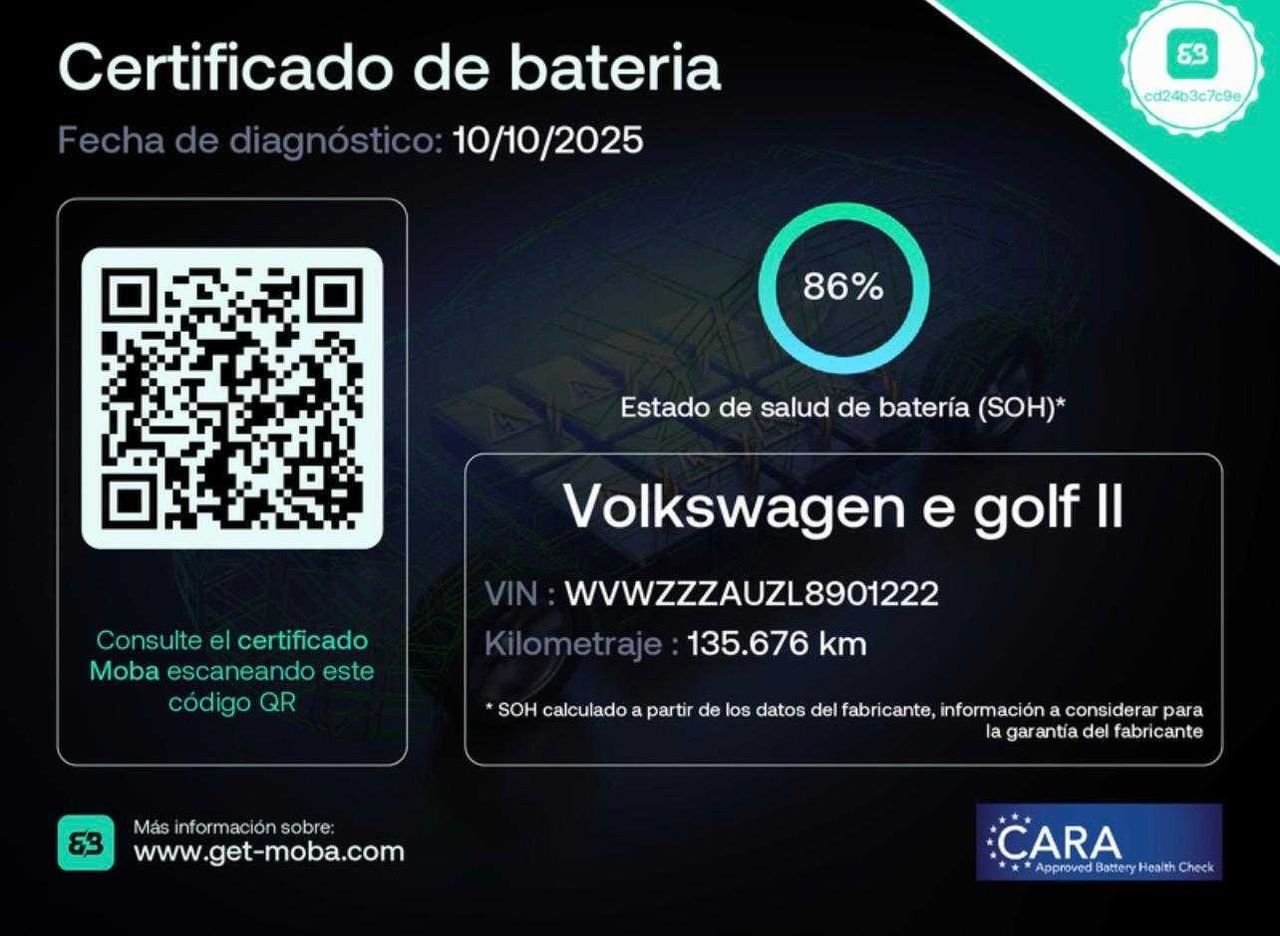 Volkswagen Golf e-Golf ePower 100 kW (136CV) - Foto 8