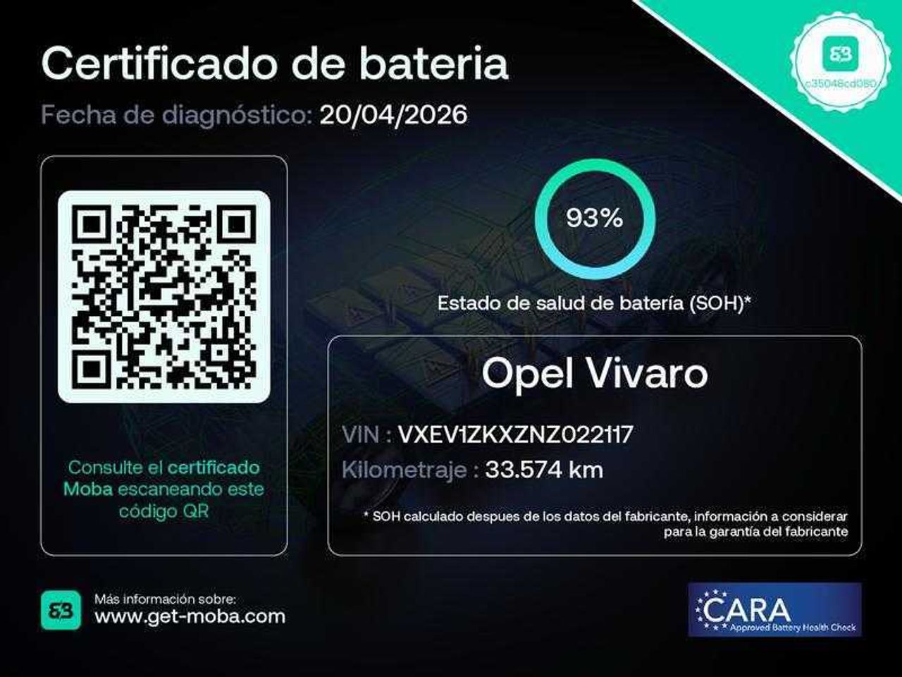 Opel Vivaro Electric  230 select m std  - Foto 23