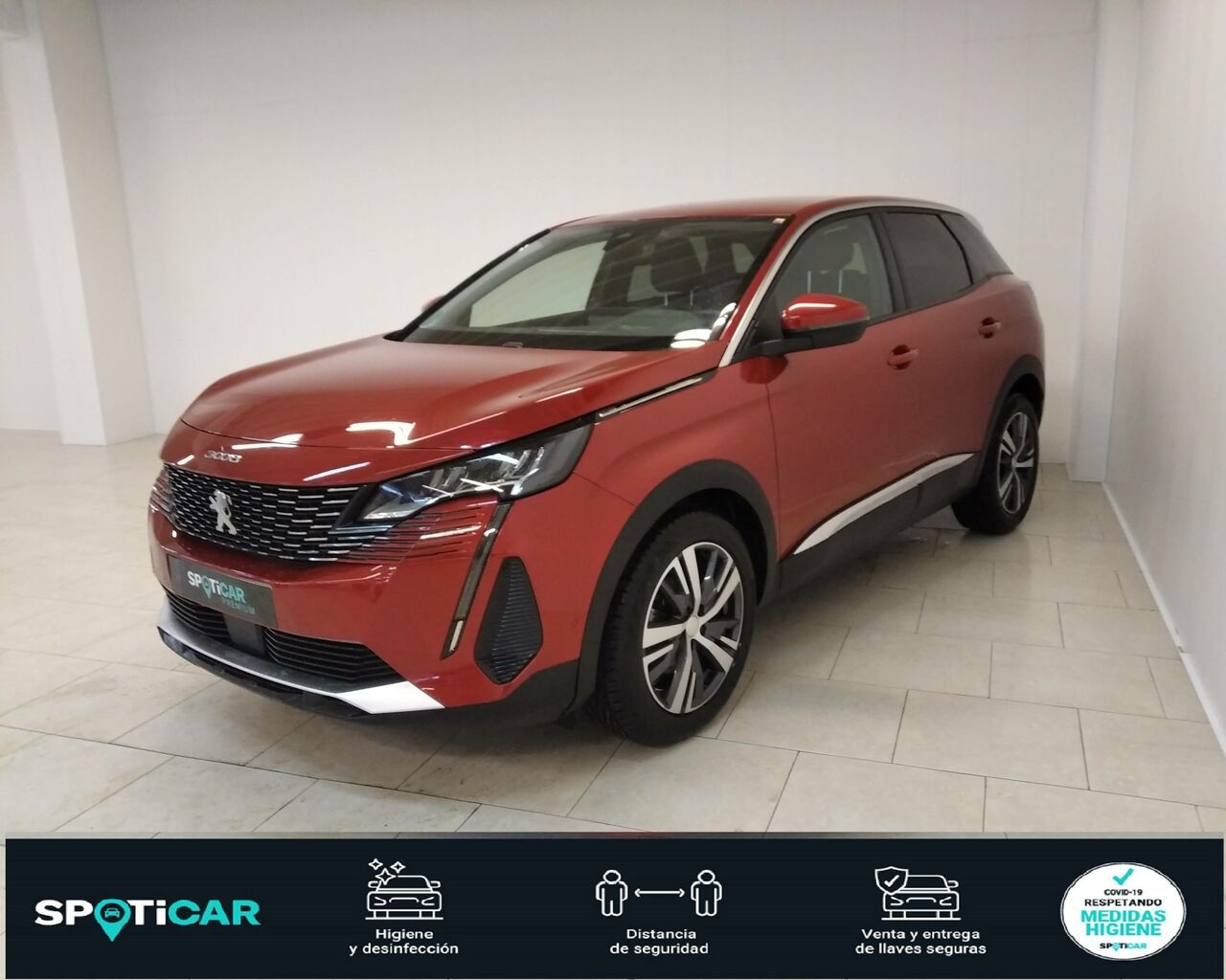 Peugeot 3008 2019 de color rojo  de segunda mano - peugeot 3008 2021 /