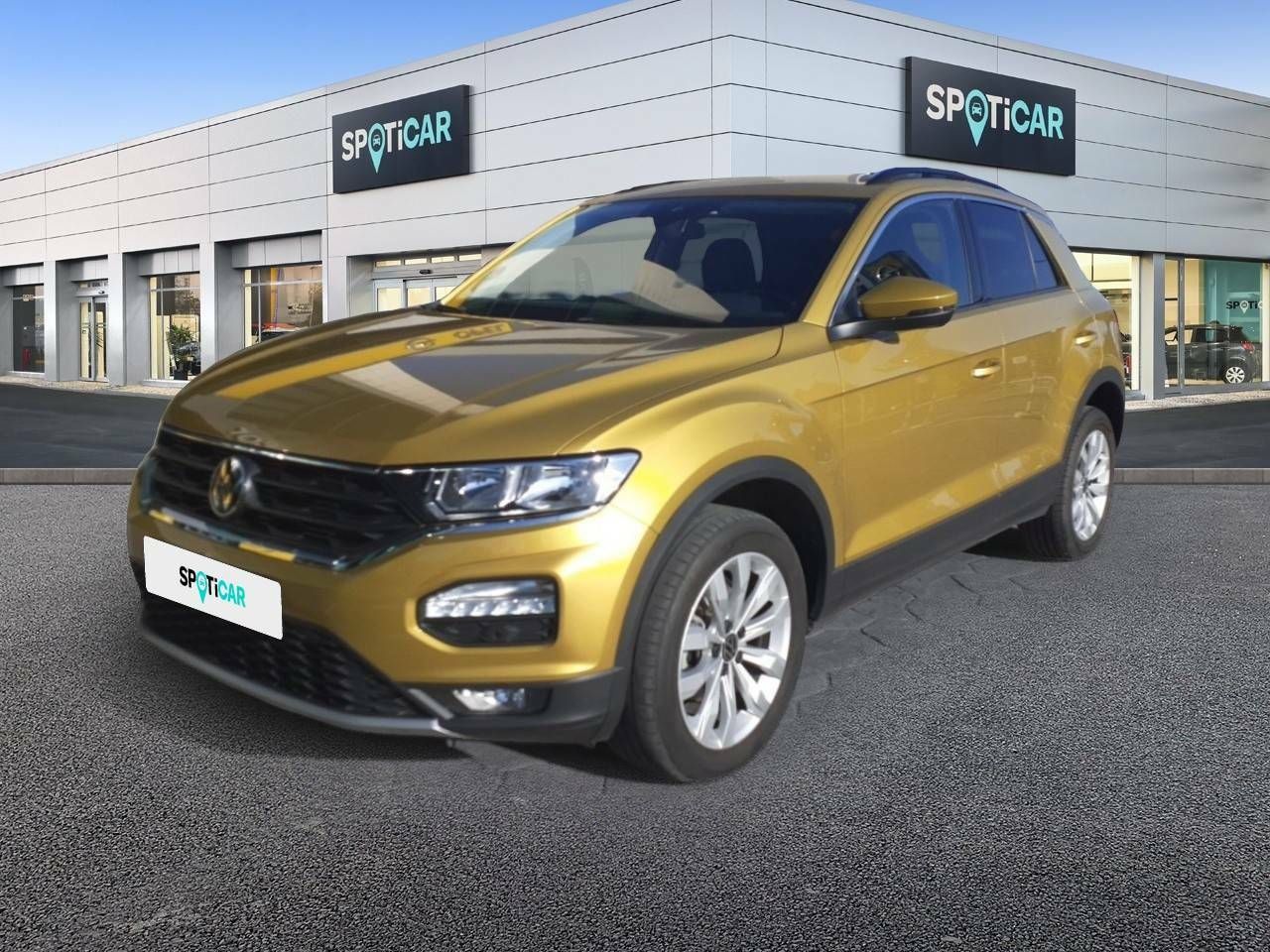Volkswagen tiguan amarillo  de segunda mano - volkswagen t-roc 2021 /