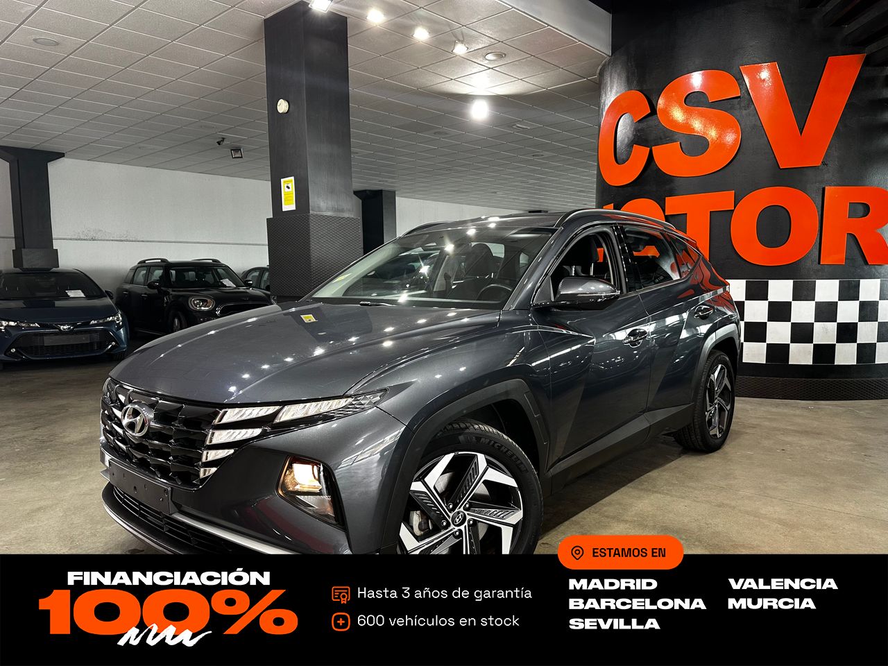 Coche hibrido con asientos calefactados  de segunda mano - hyundai tucson 2021 /