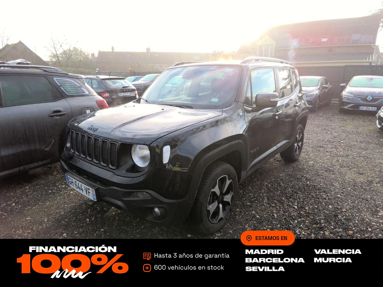 Coche hibrido con asientos calefactados  de segunda mano - jeep renegade 2022 /