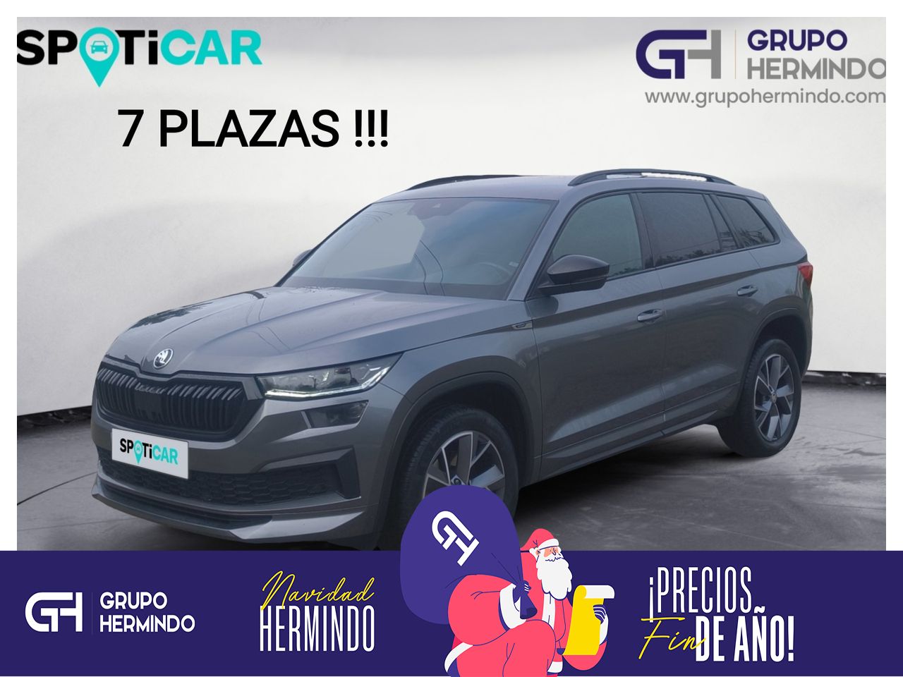 Skoda Kodiaq 2.0 TDI 150 CV DSG 4X2 SPORTLINE + PACK CONFORT 7 PLAZAS  - Foto 2