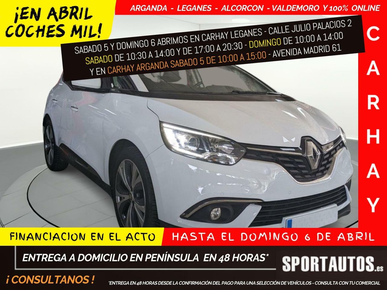 Historiales  de segunda mano - renault scénic 2018 /