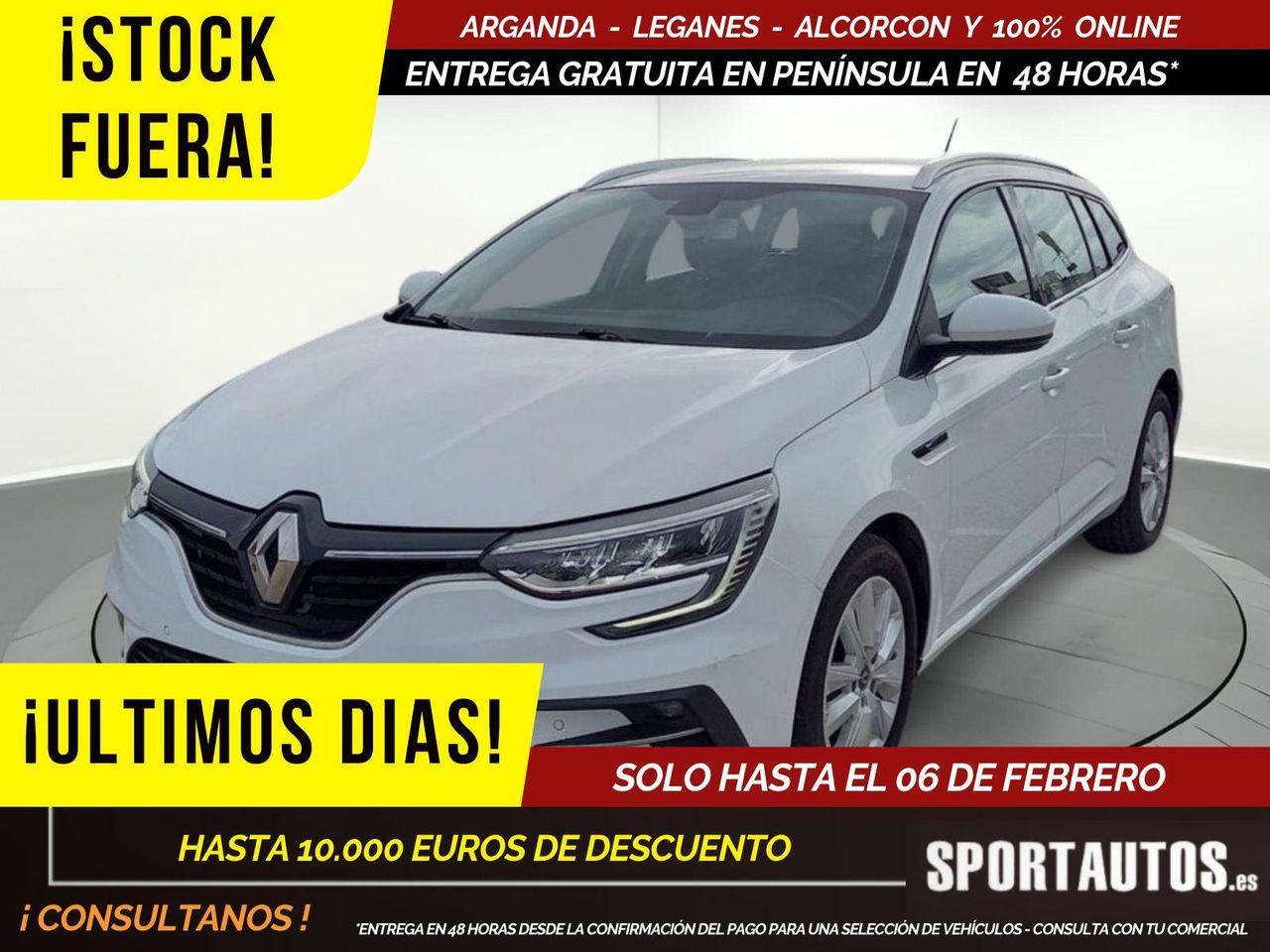 Renault megane blanco  de segunda mano - renault megane 2021 /