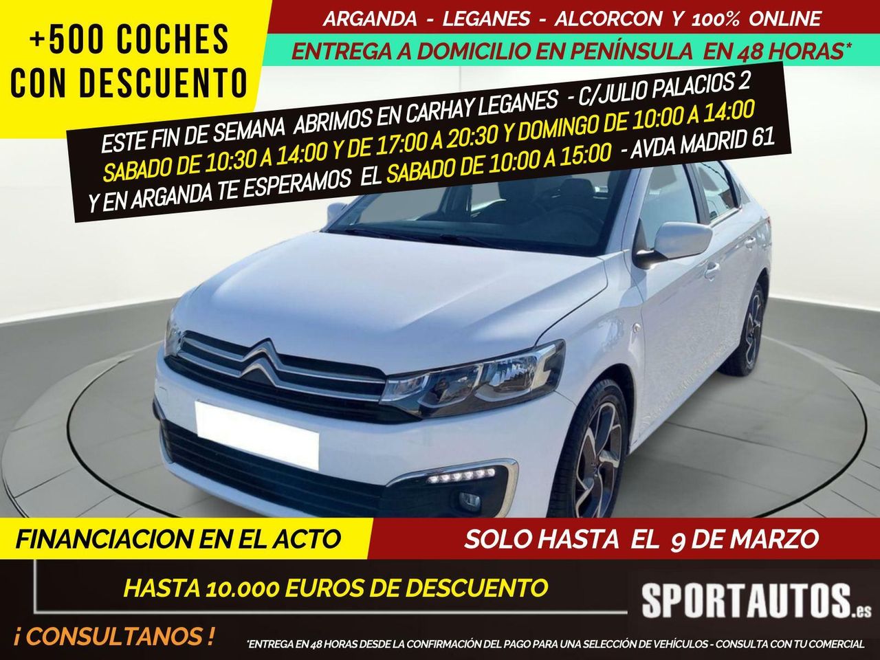 Citroen jumper blanco  de segunda mano - citroën c-elysée 2019 /