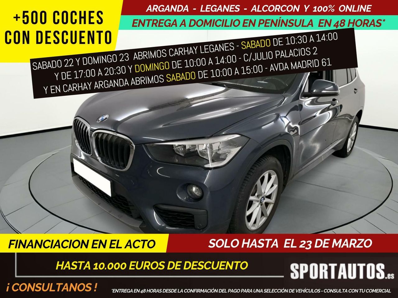 Bmw x1 2017 gris  de segunda mano - bmw x1 2018 /