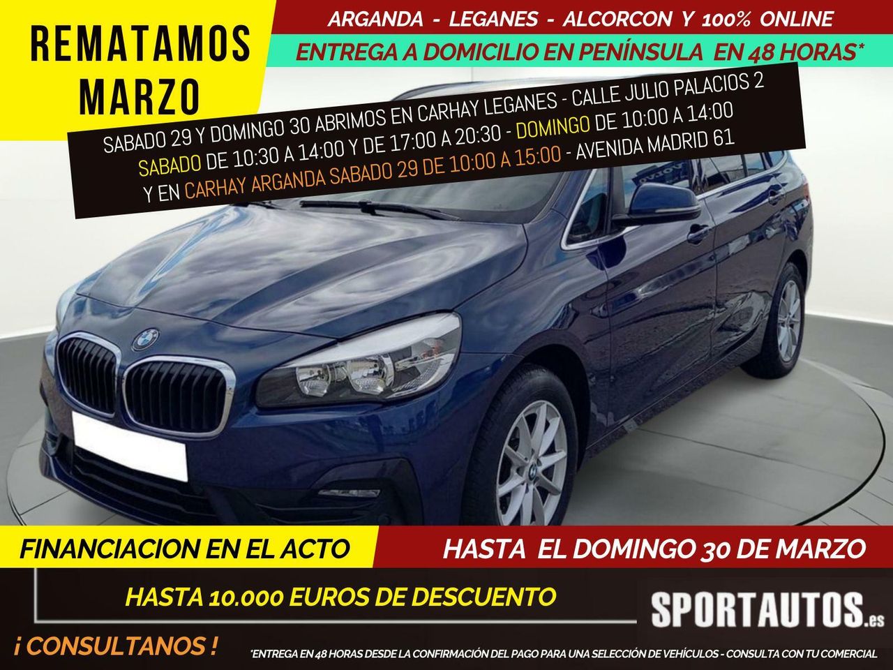 Historiales  de segunda mano - bmw serie 2 gran tourer 2018 /