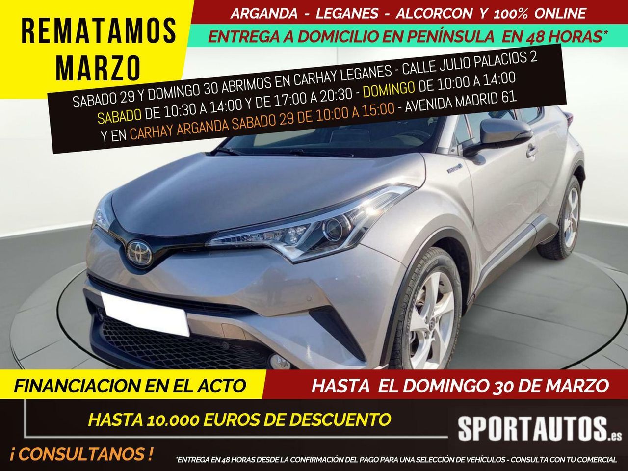 Toyota chr 5 puertas 2020  de segunda mano - toyota c-hr 2018 /